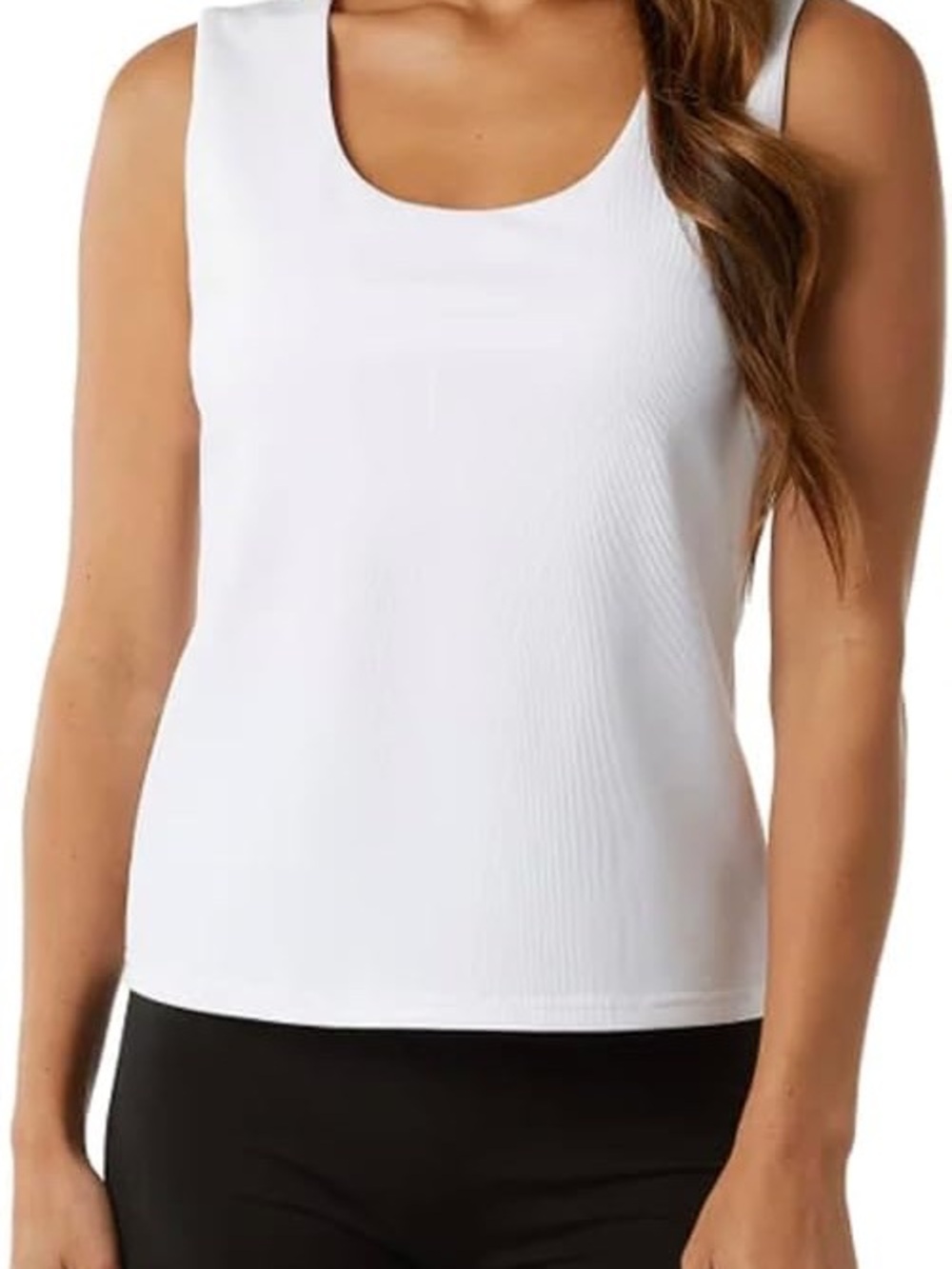 32 Degrees Cool Women's Ribbed Tank Top with Built in Bra